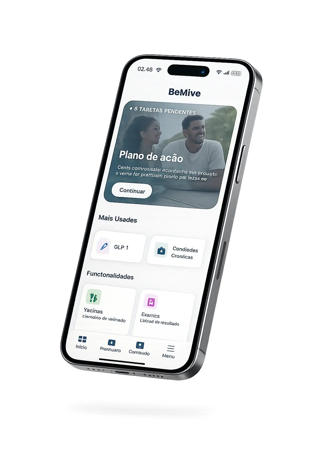 BeMiVe App - Dashboard principal